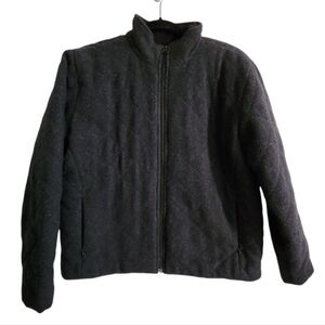 Woolrich Women's Charcoal Heather Lined Wool Jacket Size Medium